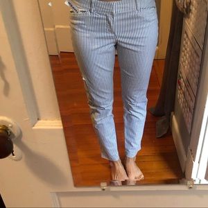 Brand New Old navy ankle striped khaki pants